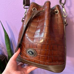 Vintage Dooney & Bourke Drawstring Bucket Bag